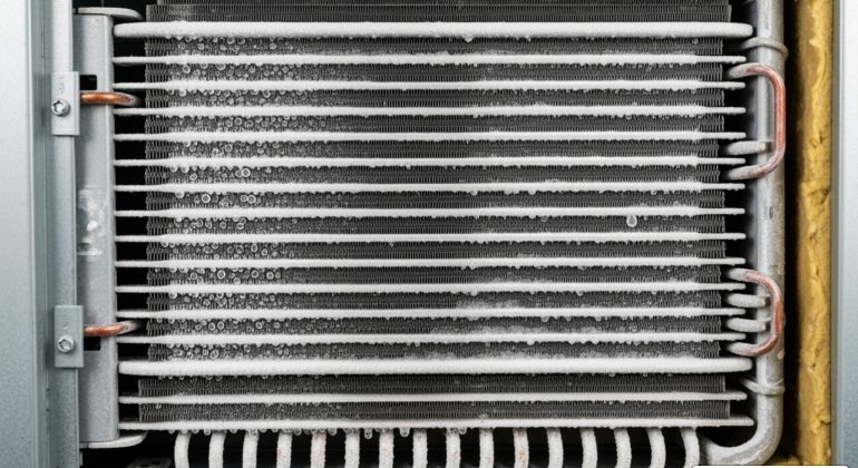 cleaning ac coils inside house