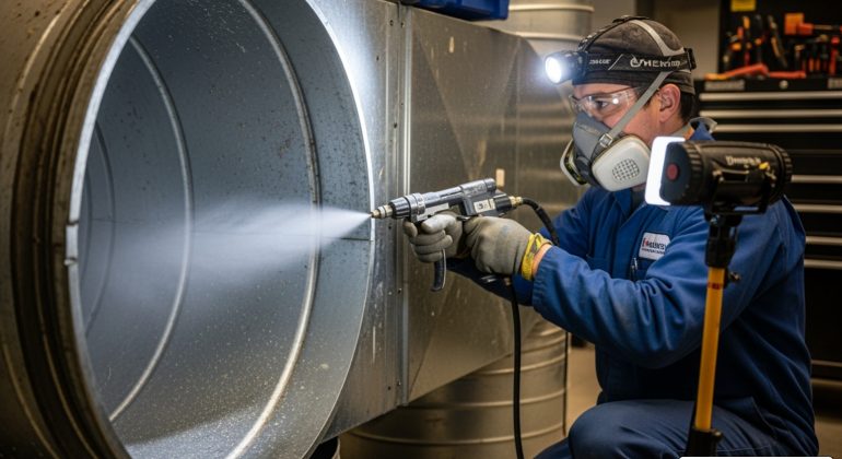 HVAC system disinfection
