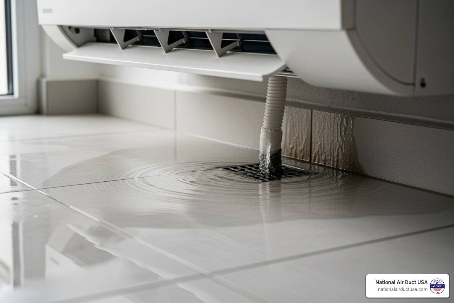 central air condensate drain clogged