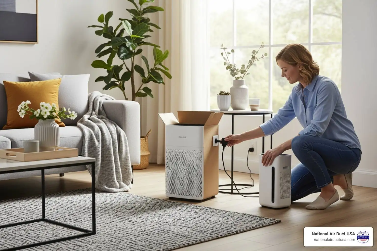 air purifier installation