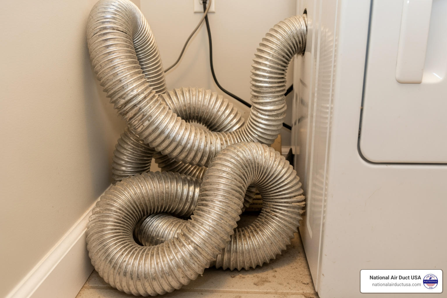 dryer vent hose too long