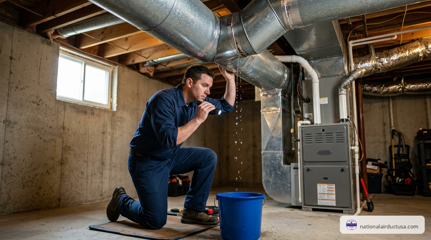 Air Duct Leaking Water in Long Island NY: Causes, Solutions, and Expert Repair Guide - air duct leaking water