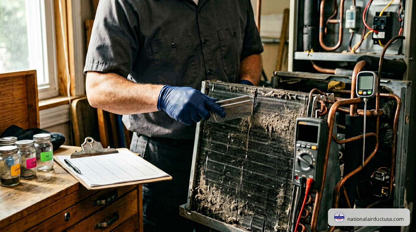 clogged coil air conditioner in Long Island NY
