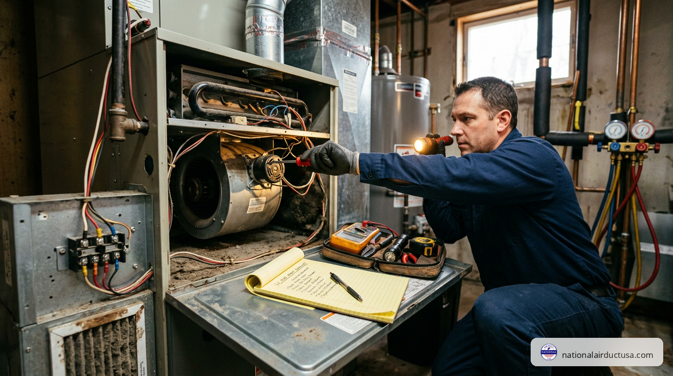 HVAC system maintenance checklist in Long Island NY
