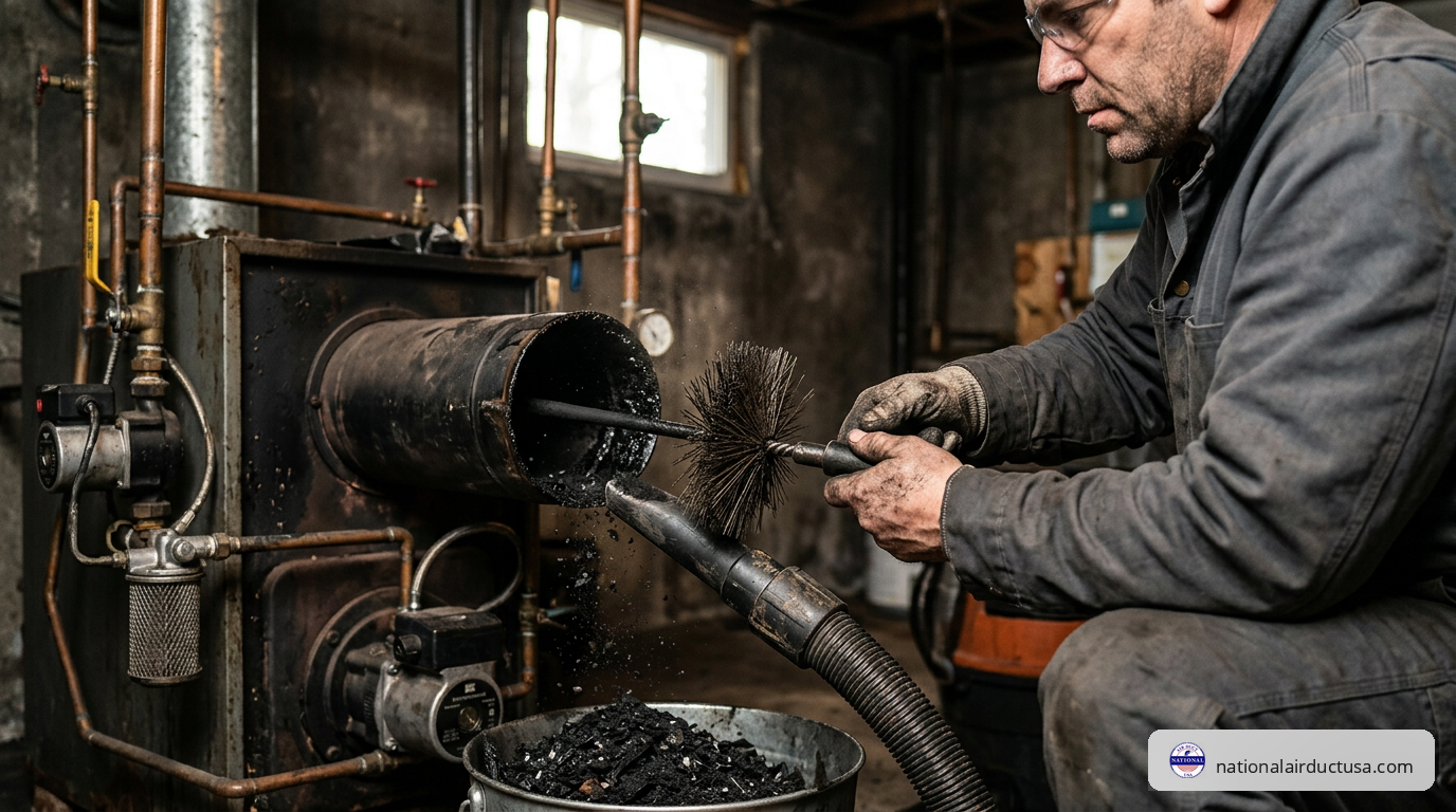 oil furnace chimney cleaning in Long Island NY