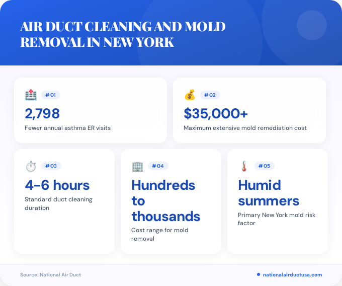 Key facts about air duct cleaning and mold removal in New York
